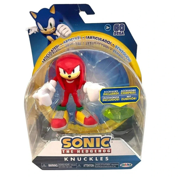 JAKKS Pacific Sonic the Hedgehog Knuckles Jewel Sonic Snowboard Lot - Picture 4 of 4